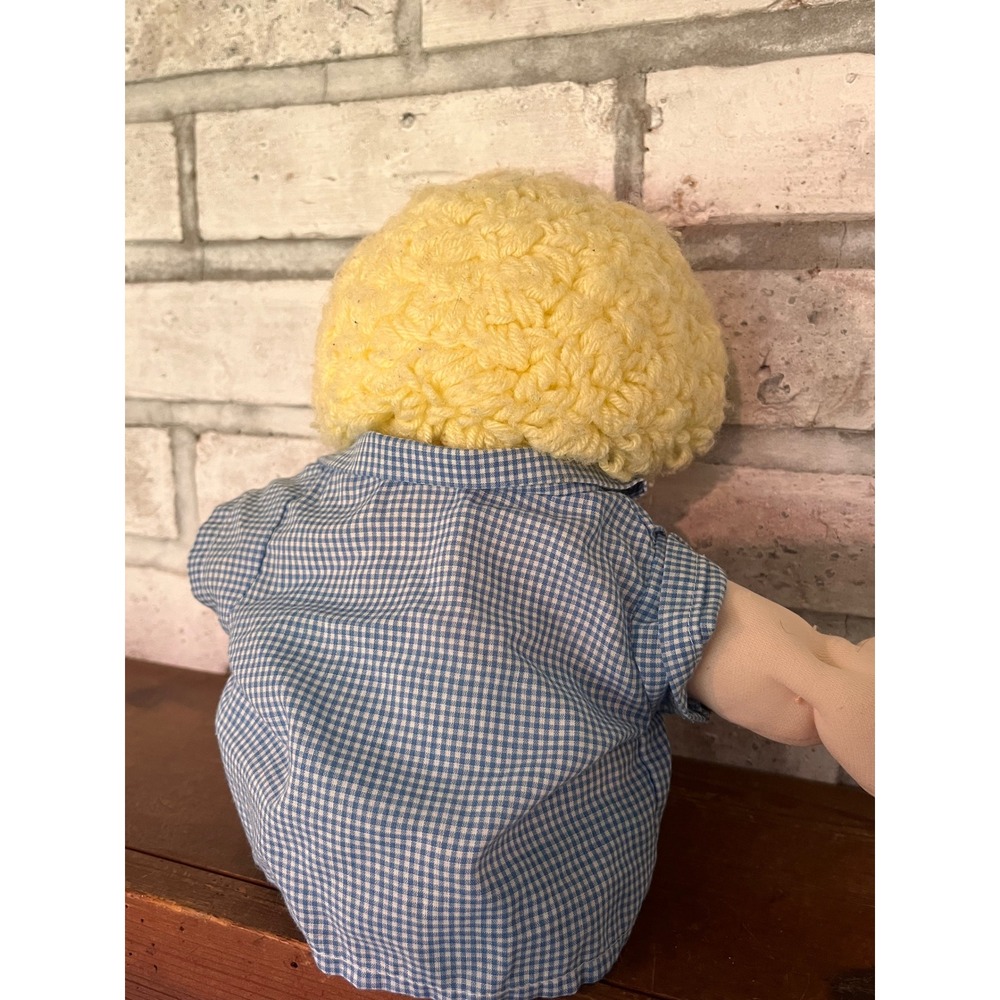 Vintage 1980s Cabbage Patch Doll Blonde Hair Blue Eyes - Picture 5 of 11